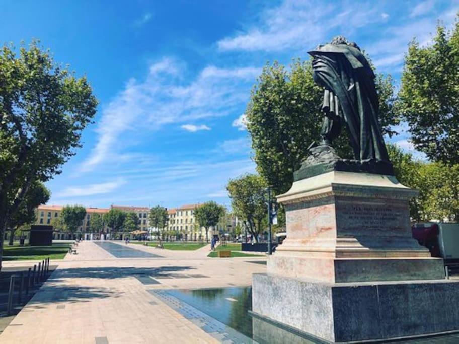 Charmant T2 Atypique, Renove, Confortable Béziers Kültér fotó